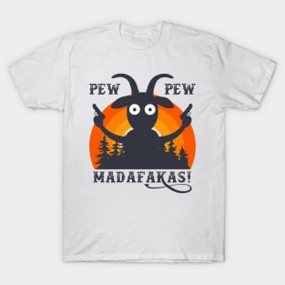 Goat Pew Pew Madafakas Vintage T-Shirt